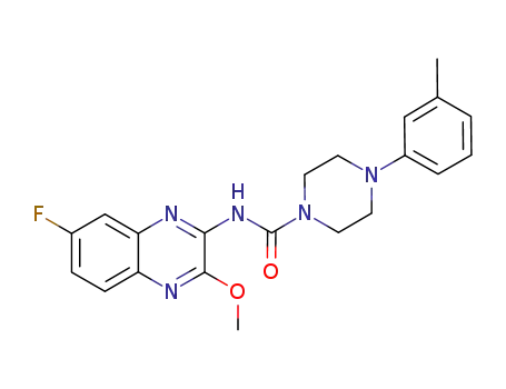 1-[(6-fluoro-2-methoxyquinoxalin-3-yl)aminocarbonyl]-4-(3-methylphenyl)piperazine