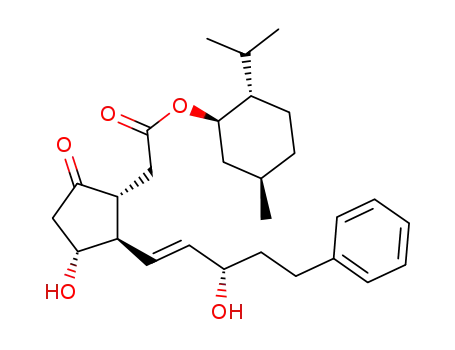 (1R,2'S,5'R)-methyl(1R,2R,3R)-3-hydroxy-2-[5-phenyl-(3S)-hydroxy-(1E)-pentenyl]-5-oxo-acetate