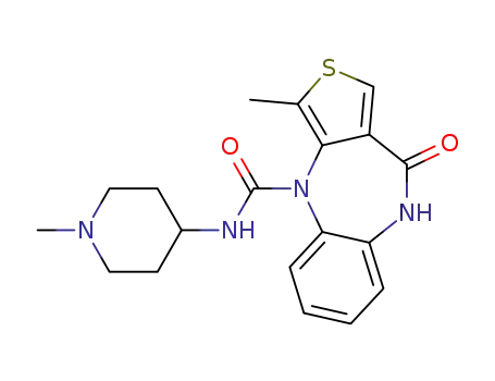 4,9-Dihydro-3-methyl-4-{[(1-methyl-4-piperidinyl)amino]carbonyl}-10H-thieno[3,4-b][1,5]benzodiazepin-10-one