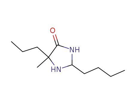 2-butyl-4-methyl-4-(2-methylethyl)-imidazolidin-5-one