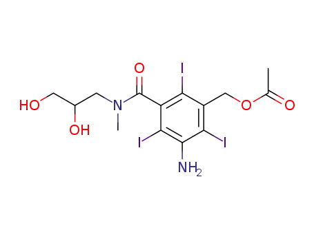5-Amino-3-acetoxymethyl-N-methyl-N-(2,3-dihydroxypropyl)-2,4,6-triiodo-benzamide