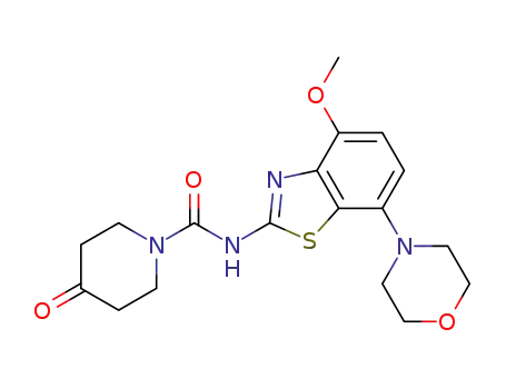4-oxo-piperidine-1-carboxylic acid (4-methoxy-7-morpholin-4-yl-benzothiazol-2-yl)-amide