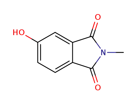 Molecular Structure of 4112-65-6 (1H-Isoindole-1,3(2H)-dione, 5-hydroxy-2-methyl-)