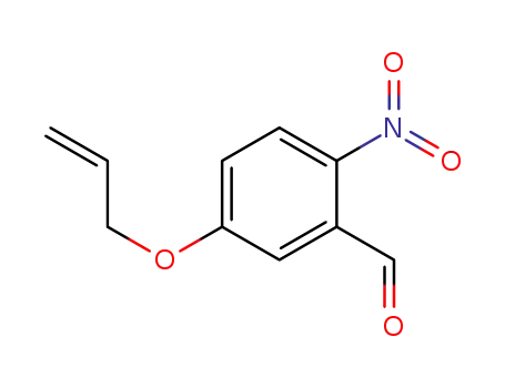 Molecular Structure of 717105-25-4 (Benzaldehyde, 2-nitro-5-(2-propenyloxy)-)