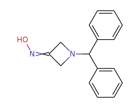 Molecular Structure of 40569-56-0 (3-AZETIDINONE, 1-(DIPHENYLMETHYL)-, OXIME)