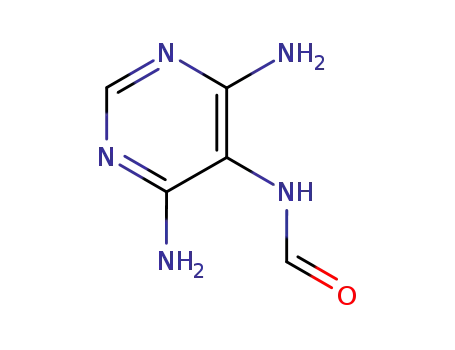 Molecular Structure of 5122-36-1 (4,6-DIAMINO-5-(FORMYLAMINO)-PYRIMIDINE)