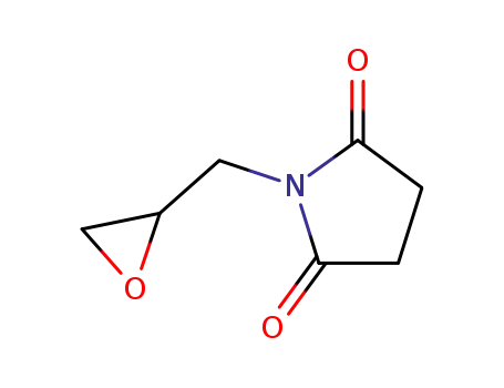 Molecular Structure of 20958-21-8 (2,5-Pyrrolidinedione, 1-(oxiranylmethyl)-)