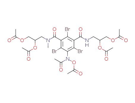 5-acetoxyacetylamino-2,4,6-tribromo-N,N'-bis-(2,3-diacetoxypropyl)-N-methylisophthalamide