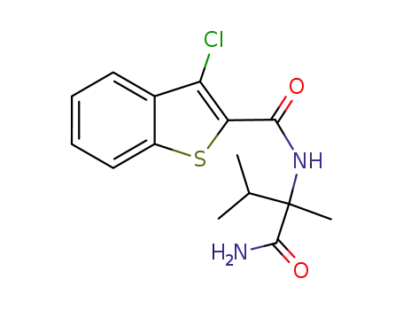 N-(2-carbamoyl-3-methylbut-2-yl)-3-chlorobenzo[b]thiophene-2-carboxamide