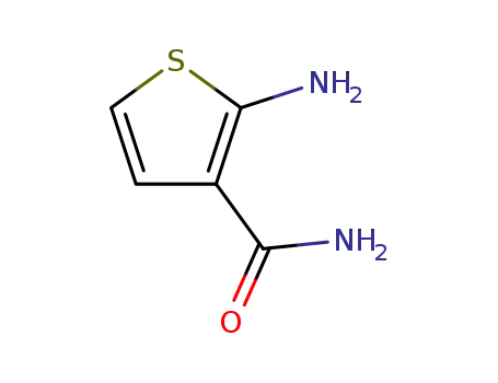 Molecular Structure of 14080-51-4 (2-AMINO-THIOPHENE-3-CARBOXYLIC ACID AMIDE)