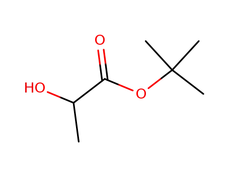 Molecular Structure of 59854-10-3 (Propanoic acid, 2-hydroxy-, 1,1-dimethylethyl ester)