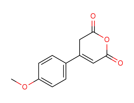 2H-Pyran-2,6(3H)-dione, 4-(4-methoxyphenyl)-