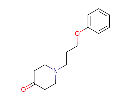 Molecular Structure of 100873-41-4 (4-Piperidinone, 1-(3-phenoxypropyl)-)