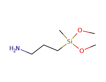 Molecular Structure of 3663-44-3 (3-(Dimethoxymethylsilyl)propylamine)
