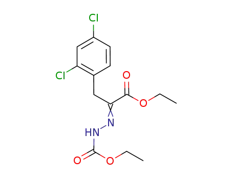 ethyl 2-(3-(2,4-dichlorophenyl)-1-ethoxy-1-oxopropan-2-ylidene)hydrazinecarboxylate