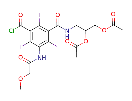 5-methoxyacetylamino-2,4,6-triiodoisophthalic acid (2,3-diacetoxypropyl)amide chloride