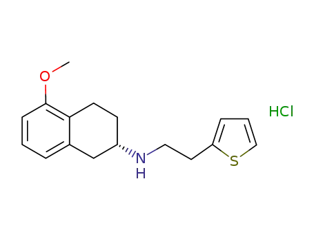 (-)-(S)-5-methoxy-2-[N-2-(2-thienyl)ethylamino]tetralin hydrochloride