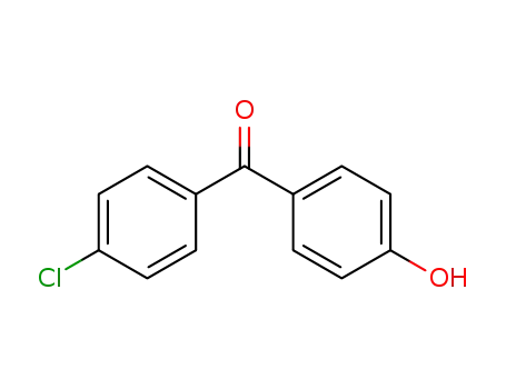 Molecular Structure of 42019-78-3 (4-Chloro-4'-hydroxybenzophenone)