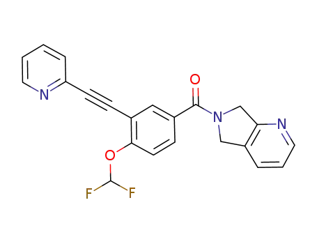 (4-difluoromethoxy-3-pyridin-2-ylethynyl-phenyl)-(5,7-dihydro-pyrrolo[3,4-b]pyridin-6-yl)-methanone