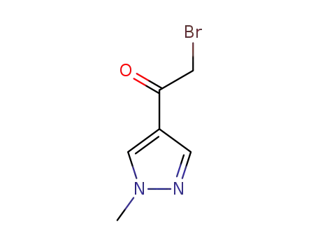 Ethanone, 2-bromo-1-(1-methyl-1H-pyrazol-4-yl)- (9CI)