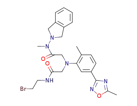 N2-{2-[1,3-dihydro-2H-isoindol-2-yl(methyl)amino]-2-oxoethyl}-N2-[2-methyl-5-(5-methyl-1,2,4-oxadiazol-3-yl)phenyl]-N1-(2-bromoethyl)glycinamide