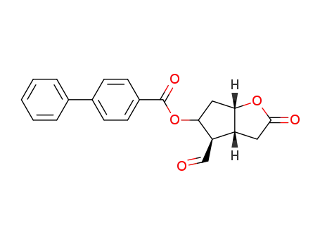 (3aR,4R,6aS)-4-formyl-2-oxohexahydro-2H-cyclopenta[b]furan-5-yl biphenyl-4-carboxylate