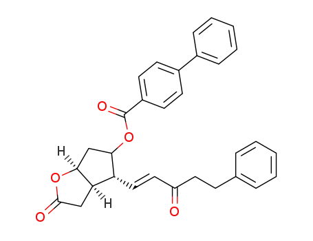 (3aR,4R,6aS)-2-oxo-4-((E)-3-oxo-5-phenylpent-1-enyl)hexahydro-2H-cyclopenta[b]furan-5-yl biphenyl-4-carboxylate