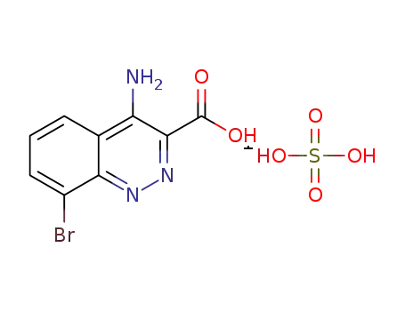 4-amino-8-bromo-cinnoline-3-carboxylic acid sulfate