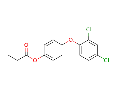 Molecular Structure of 62966-67-0 (Phenol, 4-(2,4-dichlorophenoxy)-, propanoate)
