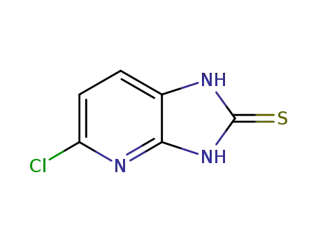 Molecular Structure of 40851-97-6 (2H-Imidazo[4,5-b]pyridine-2-thione, 5-chloro-1,3-dihydro-)