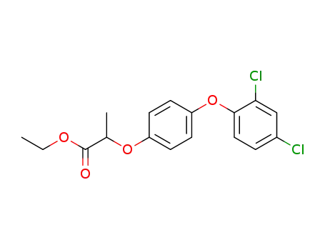 Molecular Structure of 51338-06-8 (Propanoic acid, 2-[4-(2,4-dichlorophenoxy)phenoxy]-, ethyl ester)