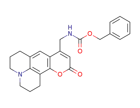 (10-oxo-2,3,5,6-tetrahydro-1H,4H,10H-11-oxa-3a-aza-benzo[de]anthracen-8-ylmethyl)carbamic acid benzyl ester