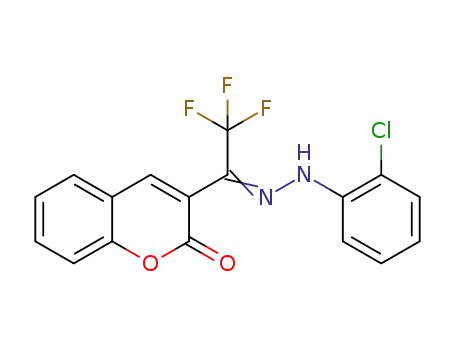 3-(2-chlorophenylhydrazonotrifluoroethyl)-7-(N,N-diethylamino)coumarin