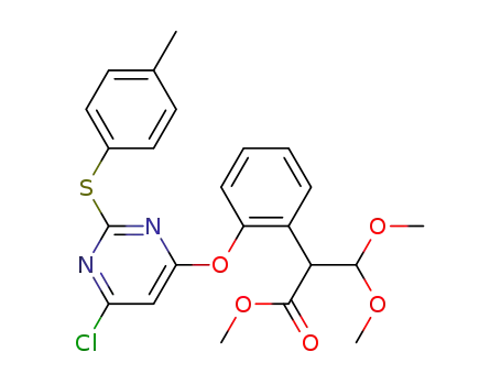 methyl 2-(2-(6-chloro-2-(p-tolylthio)pyrimidin-4-yloxy)phenyl)-3,3-dimethoxypropanoate