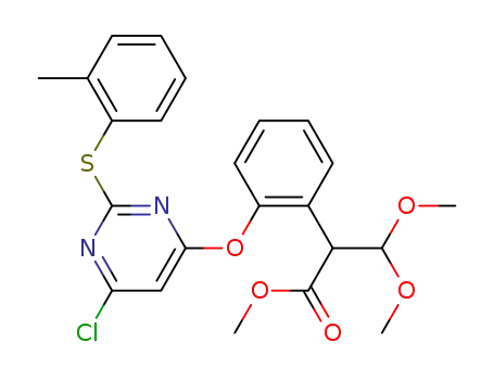 methyl 2-(2-(6-chloro-2-(o-tolylthio)pyrimidin-4-yloxy)phenyl)-3,3-dimethoxypropanoate