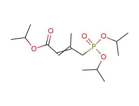 Molecular Structure of 50798-35-1 (2-Butenoic acid, 4-[bis(1-methylethoxy)phosphinyl]-3-methyl-,
1-methylethyl ester)