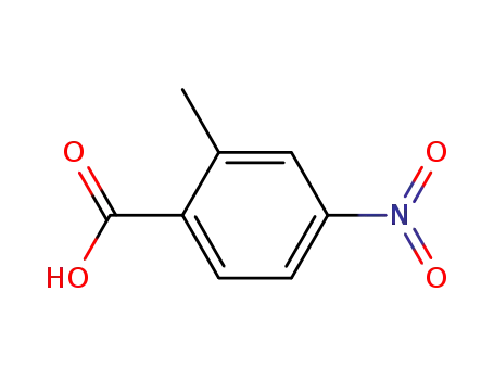 Molecular Structure of 1975-51-5 (2-Methyl-4-nitrobenzoic acid)