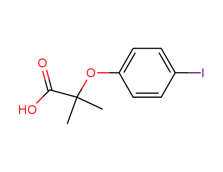 Molecular Structure of 37404-23-2 (Propanoic acid, 2-(4-iodophenoxy)-2-methyl-)