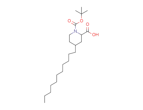 2,4-cis-1-(tert-butoxycarbonyl)-4-undecylpiperidine-2-carboxylic acid