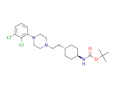 trans N-tert-butoxycarbonyl-4-{2-[4-(2,3-dichlorophenyl)-piperazin-1-yl]ethyl}-cyclohexylamine