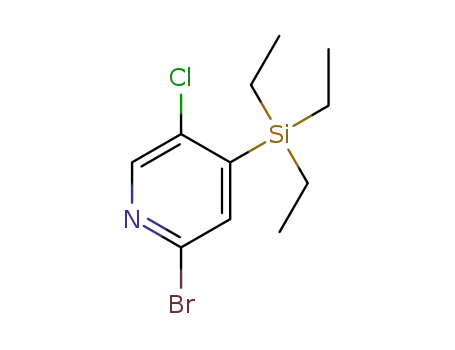 2-bromo-5-chloro-4-(triethylsilyl)pyridine