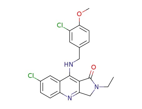 7-chloro-9-((3-chloro-4-methoxybenzyl)amino)-2-ethyl-2,3-dihydro-1H-pyrrolo[3,4-b]quinolin-1-one