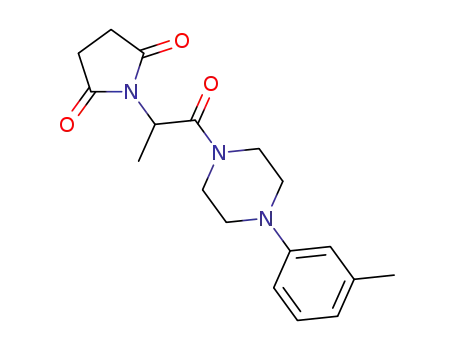 1-{1-[4-(3-methylphenyl)piperazin-1-yl]-1-oxopropan-2-yl}pyrrolidine-2,5-dione