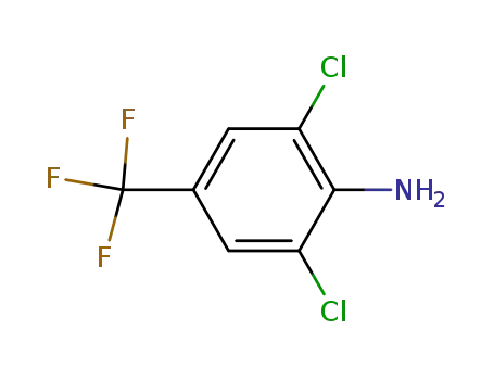 Molecular Structure of 24279-39-8 (4-Amino-3,5-dichlorobenzotrifluoride)