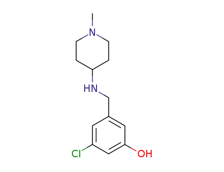 3-chloro-5-{[(1-methylpiperidin-4-yl)amino]methyl}phenol
