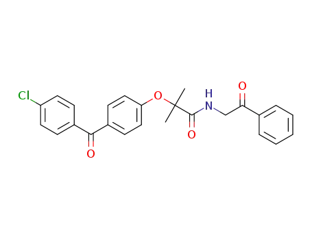 2-(4-(4-chlorobenzoyl)phenoxy)-2-methyl-N-(2-oxo-2-phenylethyl)propanamide