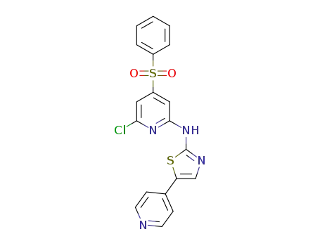 (4-benzenesulfonyl-6-chloropyridin-2-yl)-(5-pyridin-4-ylthiazol-2-yl)amine