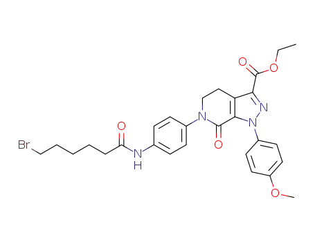 1-(4-methoxyphenyl)-6-(4-(6-bromohexanoylamino)phenyl)-7-oxo-4,5,6,7-tetrahydro-1H-pyrazolo[3,4-c]pyridine-3-carboxylic acid ethyl ester