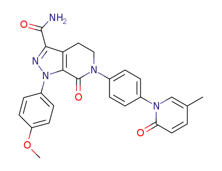 1-(4-methoxyphenyl)-6-(4-(5-methyl-2-oxopyridin-1(2H)-yl)phenyl)-7-oxo-4,5,6,7-tetrahydro-1H-pyrazolo[3,4-c]pyridin-3-formamide