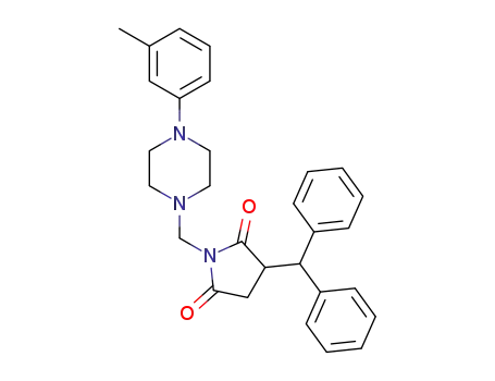 N-[{4-(3-methylphenyl)piperazin-1-yl}methyl]-3-benzhydrylpyrrolidine-2,5-dione